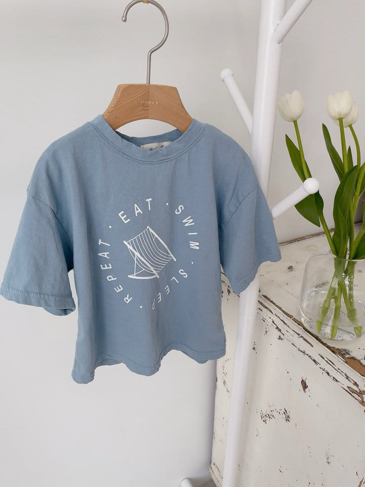 Studio M - Korean Children Fashion - #littlefashionista - Swim Bench Tee - 10