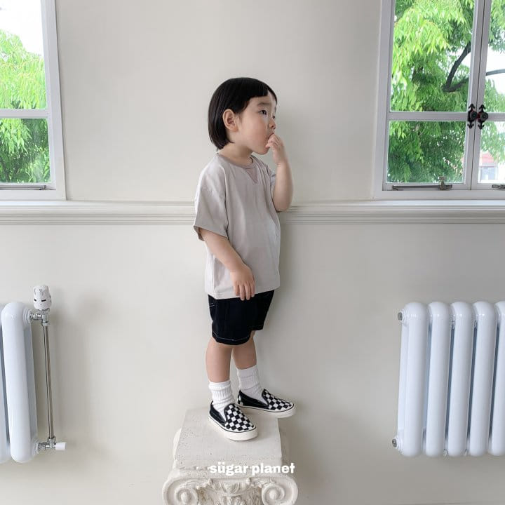 Sugar Planet - Korean Children Fashion - #childofig - Triangle Logo Short Sleeve Tee - 4