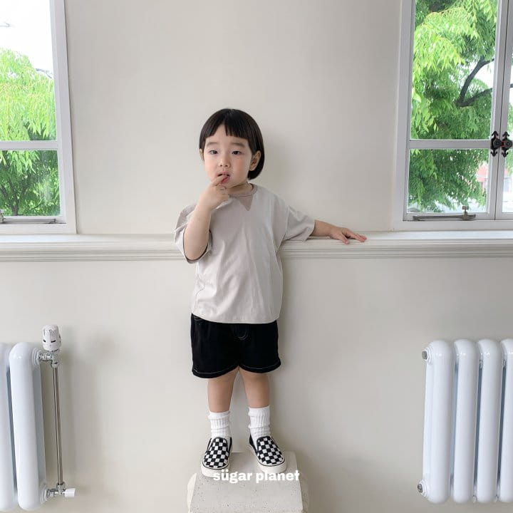 Sugar Planet - Korean Children Fashion - #designkidswear - Triangle Logo Short Sleeve Tee - 5
