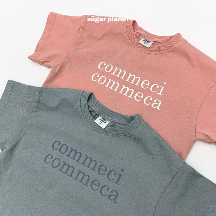 Sugar Planet - Korean Children Fashion - #discoveringself - Ccom Ccom Short Sleeve Tee - 8