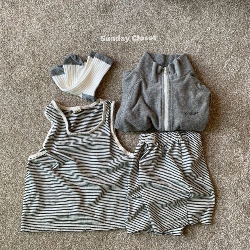 Sunday Closet - Korean Children Fashion - #Kfashion4kids - Kindergarten Sleeveless Tee - 9
