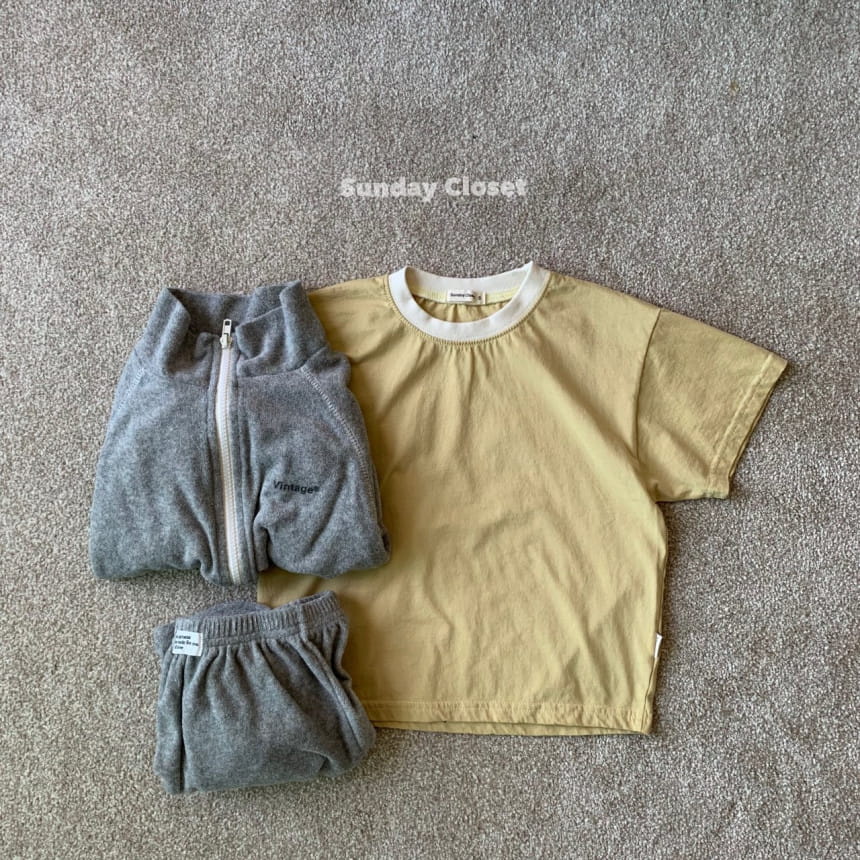 Sunday Closet - Korean Children Fashion - #childofig - Cloud Color Short Sleeve Tee - 3