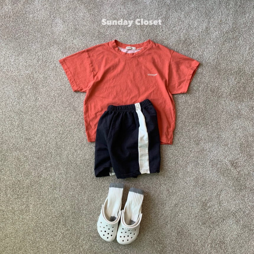 Sunday Closet - Korean Children Fashion - #childofig - Vintage Short Sleeve Tee - 10