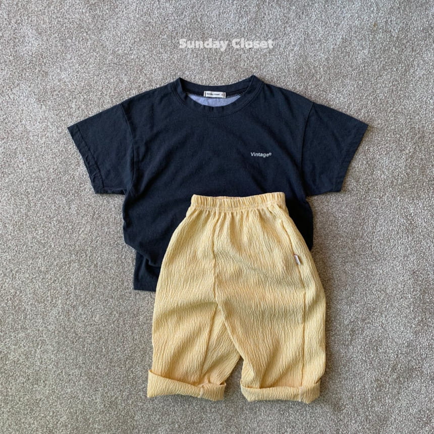 Sunday Closet - Korean Children Fashion - #childrensboutique - Vintage Short Sleeve Tee - 11