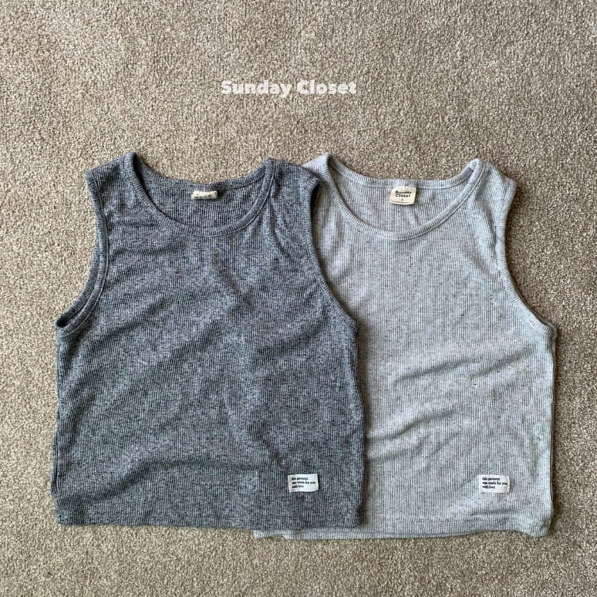 Sunday Closet - Korean Children Fashion - #childrensboutique - Oreo Rib Sleeveless Tee