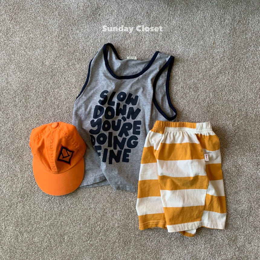 Sunday Closet - Korean Children Fashion - #childrensboutique - Slow Sleeveless Tee - 4