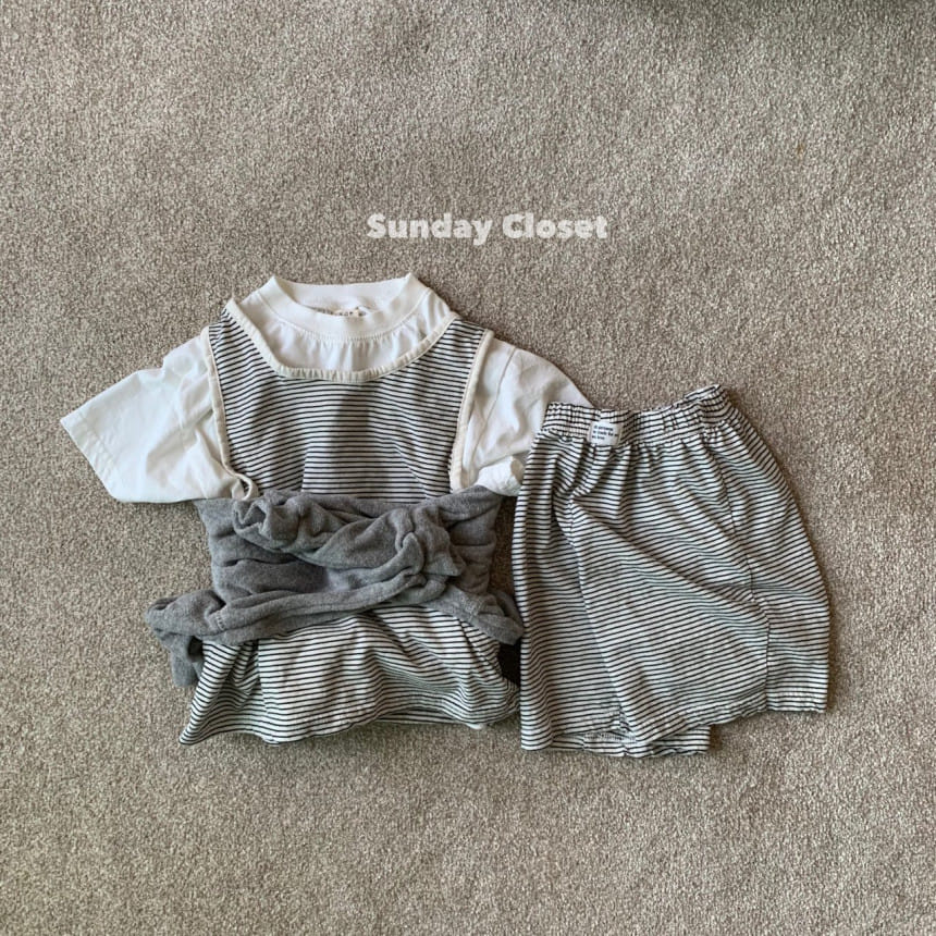 Sunday Closet - Korean Children Fashion - #designkidswear - Kindergarten Sleeveless Tee - 3