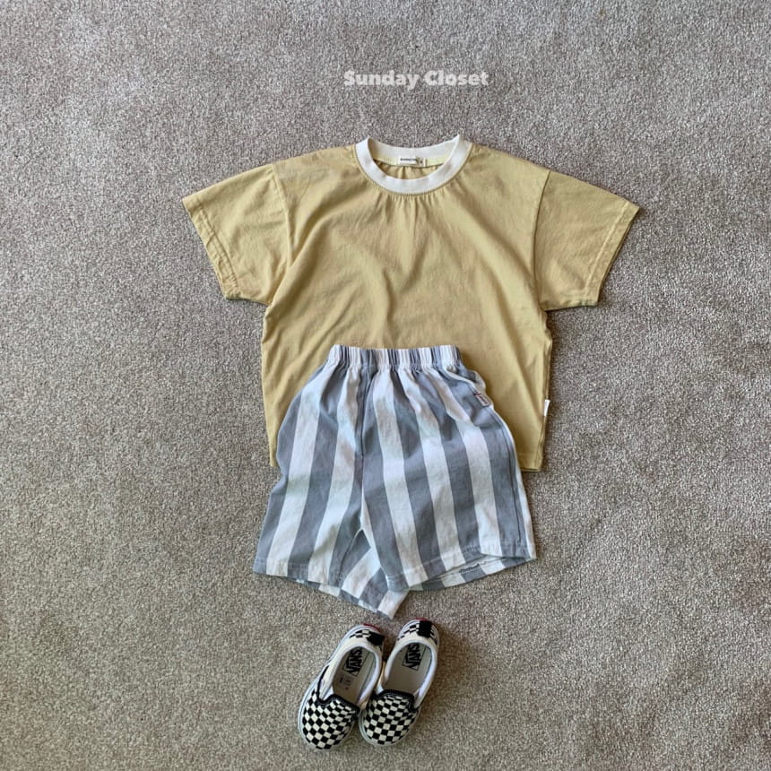 Sunday Closet - Korean Children Fashion - #discoveringself - Cloud Color Short Sleeve Tee - 6