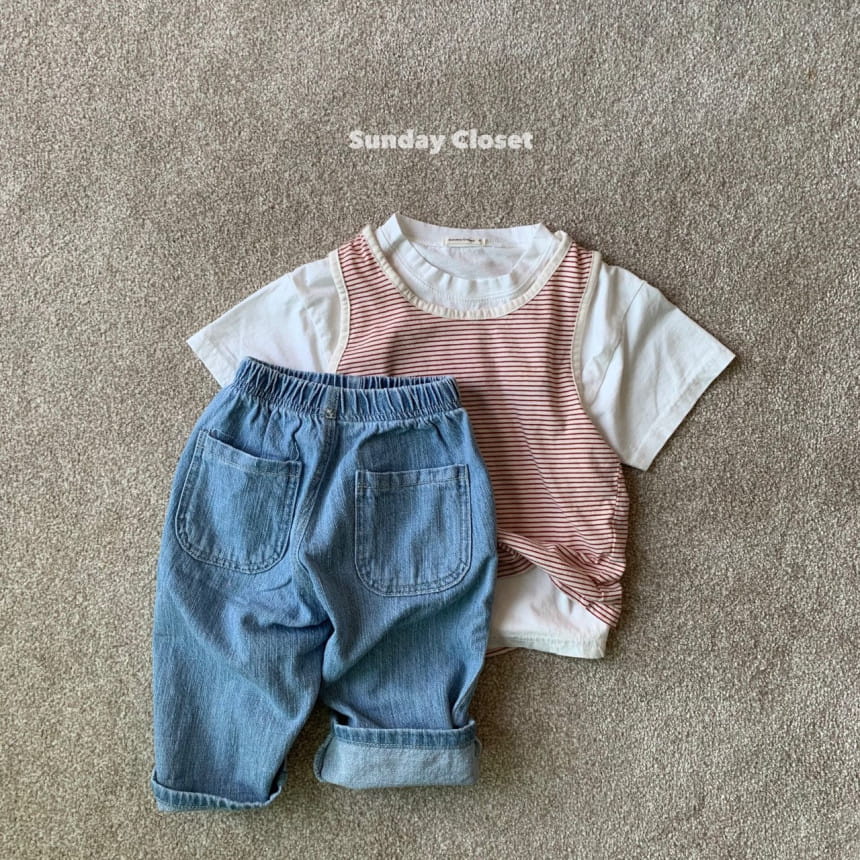 Sunday Closet - Korean Children Fashion - #designkidswear - Kindergarten Sleeveless Tee - 4