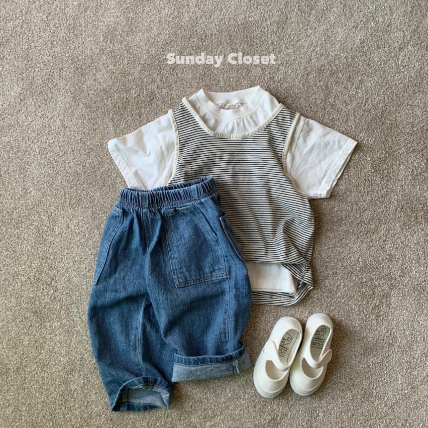 Sunday Closet - Korean Children Fashion - #fashionkids - Kindergarten Sleeveless Tee - 5