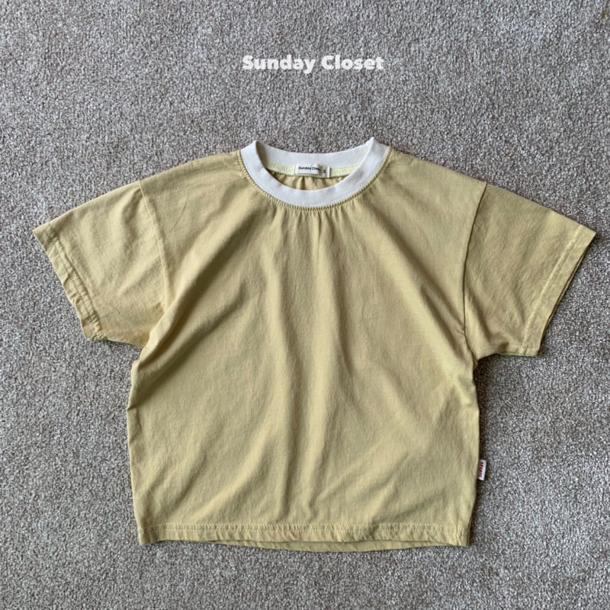 Sunday Closet - Korean Children Fashion - #kidsshorts - Cloud Color Short Sleeve Tee - 8