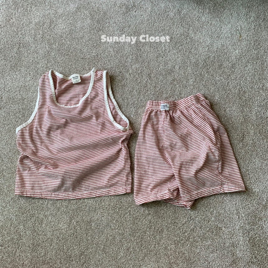 Sunday Closet - Korean Children Fashion - #kidsshorts - Kindergarten Sleeveless Tee - 6