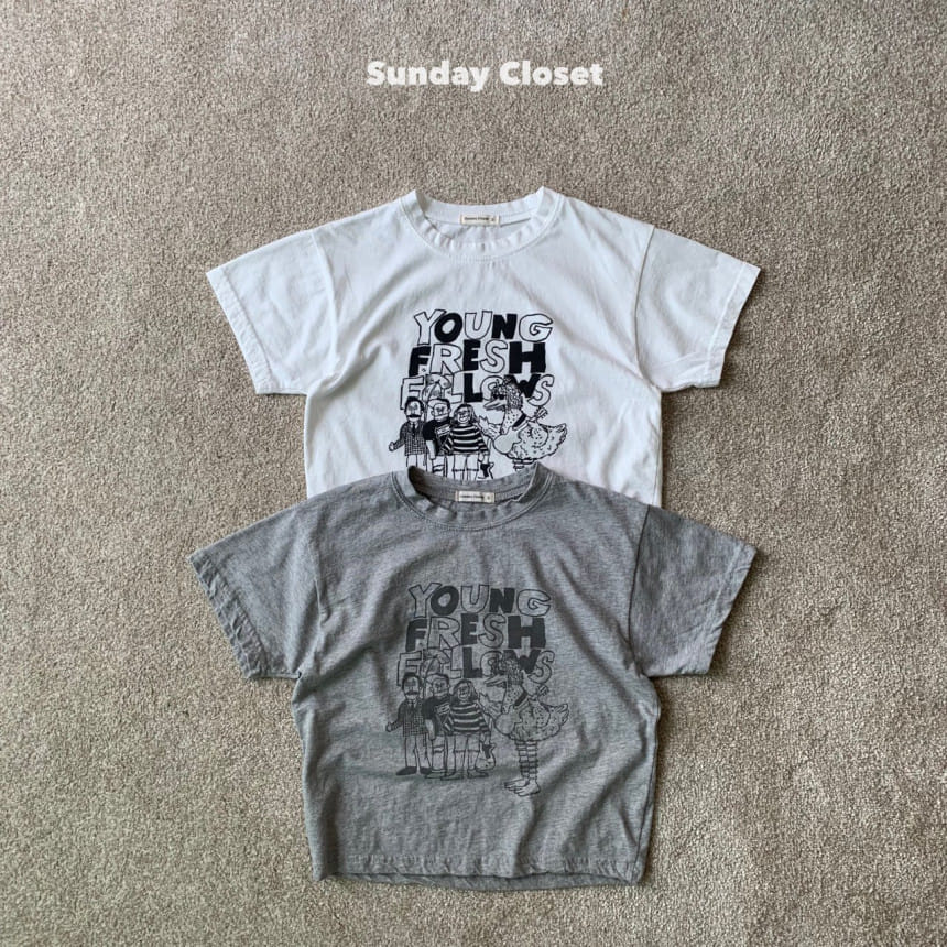 Sunday Closet - Korean Children Fashion - #kidsshorts - Ostrich Short Sleeve Tee