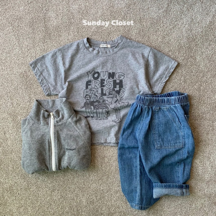 Sunday Closet - Korean Children Fashion - #kidsstore - Ostrich Short Sleeve Tee - 2
