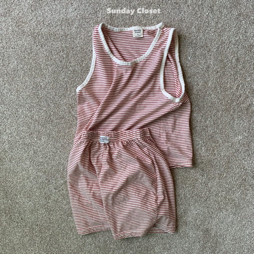 Sunday Closet - Korean Children Fashion - #kidzfashiontrend - Kindergarten Sleeveless Tee - 8