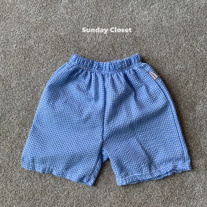 Sunday Closet - Korean Children Fashion - #littlefashionista - Jijimi Check Shorts - 6