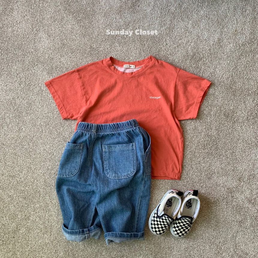 Sunday Closet - Korean Children Fashion - #littlefashionista - Vintage Short Sleeve Tee - 3