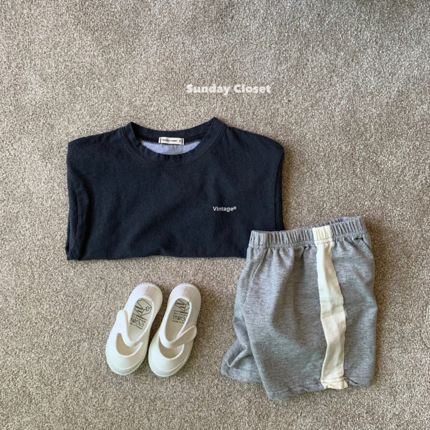 Sunday Closet - Korean Children Fashion - #littlefashionista - Vintage Short Sleeve Tee - 4