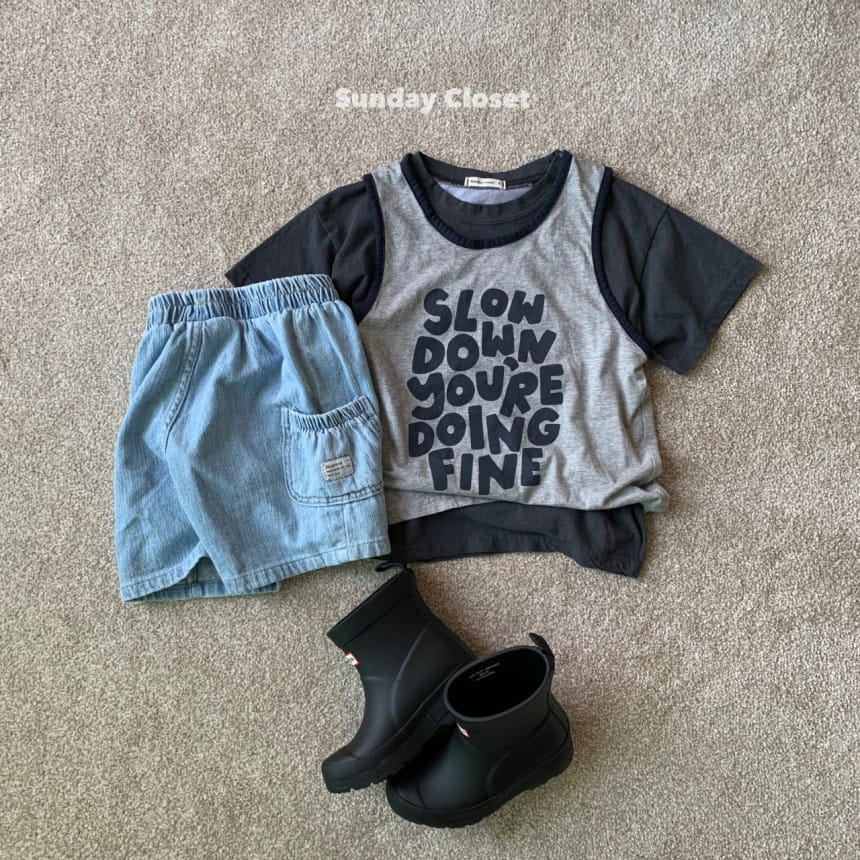 Sunday Closet - Korean Children Fashion - #magicofchildhood - Play Denim Shorts - 3