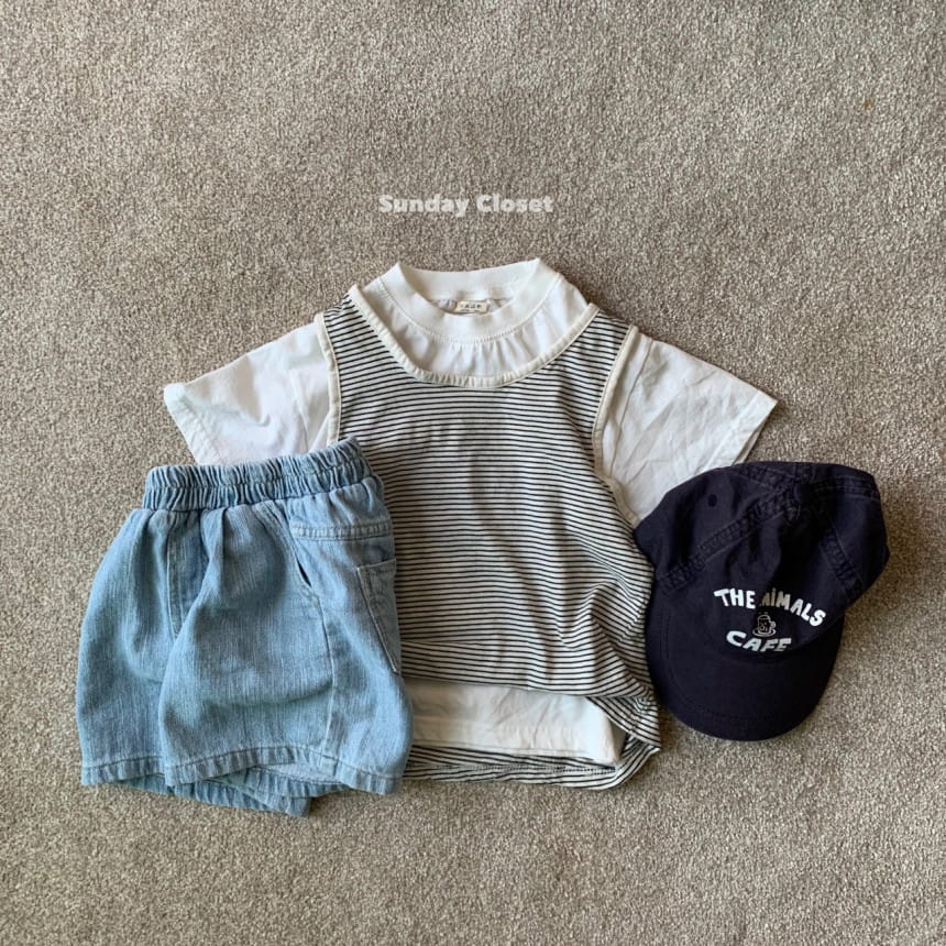 Sunday Closet - Korean Children Fashion - #magicofchildhood - Kindergarten Sleeveless Tee - 11
