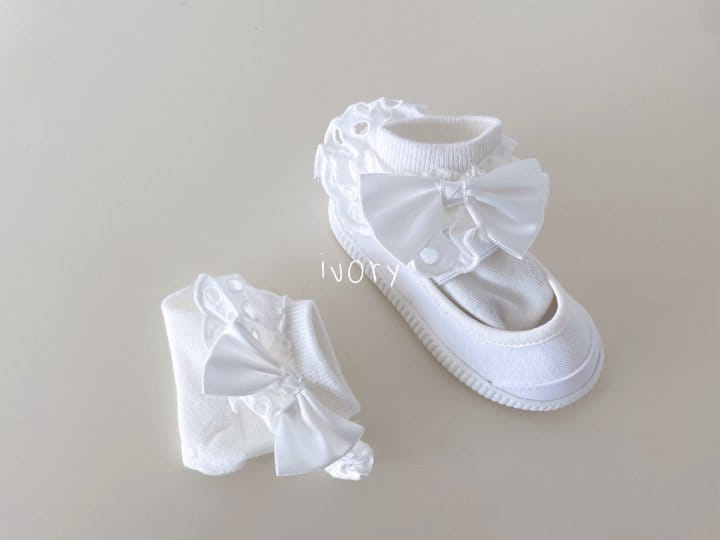 Teamand - Korean Children Fashion - #kidsstore - Big Ribbon Socks  - 2