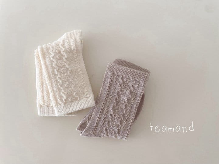 Teamand - Korean Children Fashion - #magicofchildhood - Grandma Lace Socks Set With Adult - 2