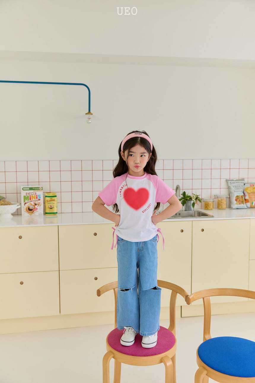 U Eo - Korean Children Fashion - #childrensboutique - Heart Shirring Tee - 3