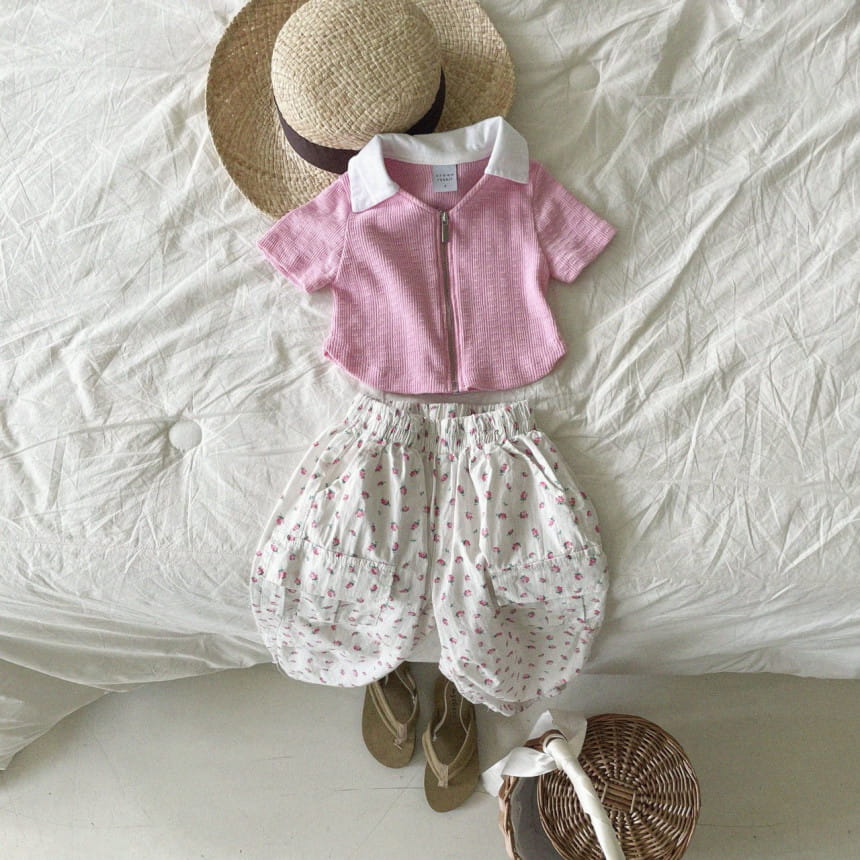 Urban Rabbit - Korean Children Fashion - #childofig - V Neck Collar Zip Up - 8
