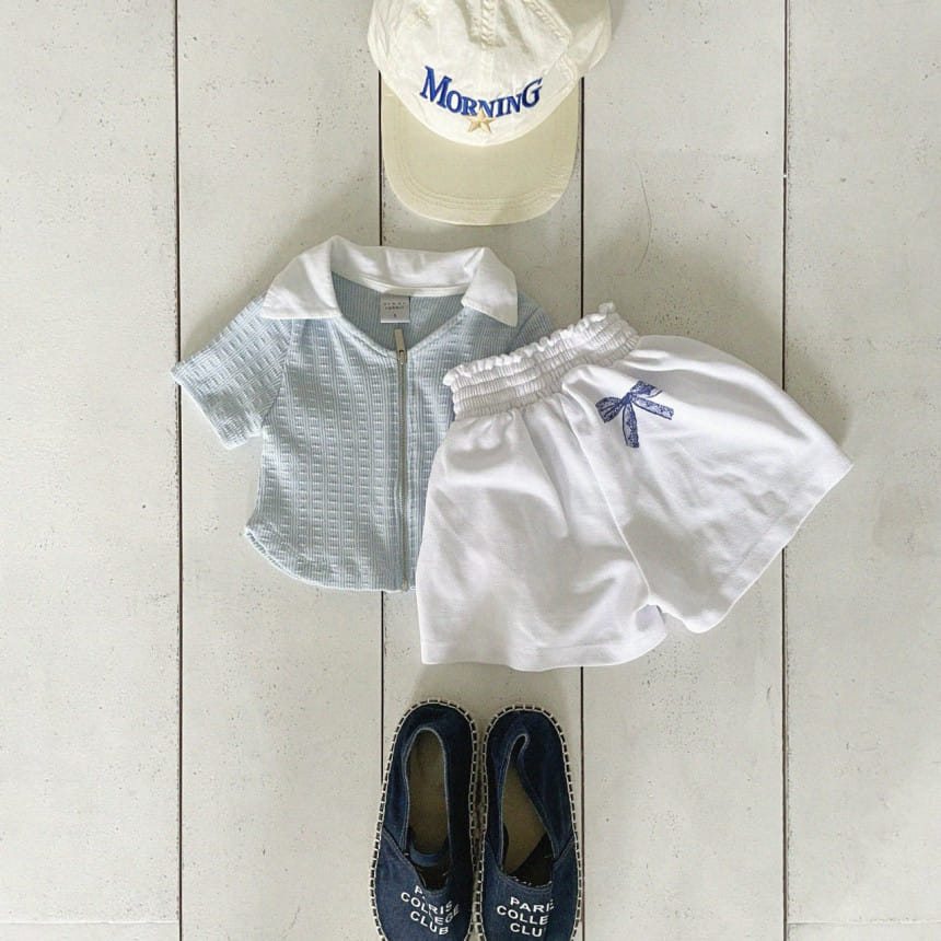 Urban Rabbit - Korean Children Fashion - #childrensboutique - V Neck Collar Zip Up - 9