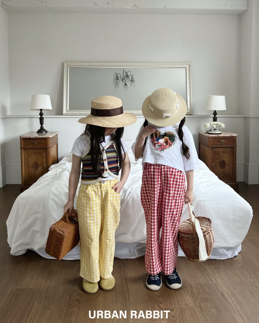 Urban Rabbit - Korean Children Fashion - #discoveringself - Check Picnic Pants - 5