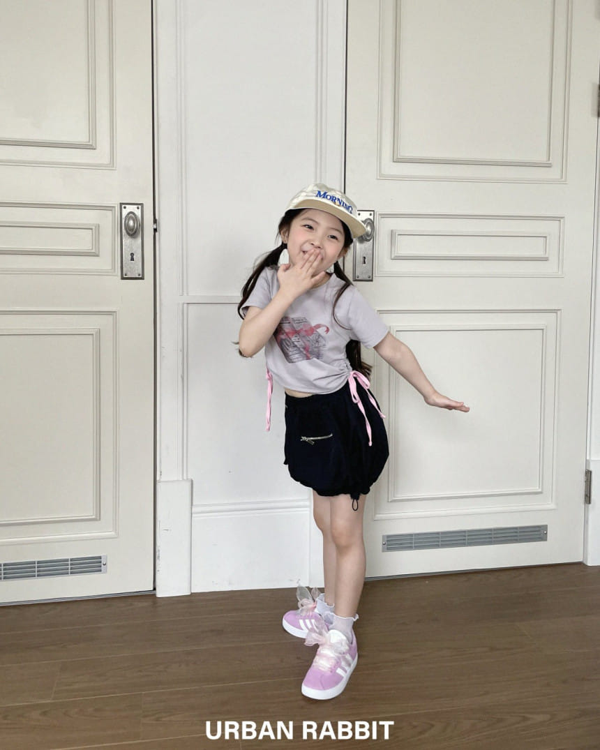Urban Rabbit - Korean Children Fashion - #kidsshorts - Present Shirring Tee - 8
