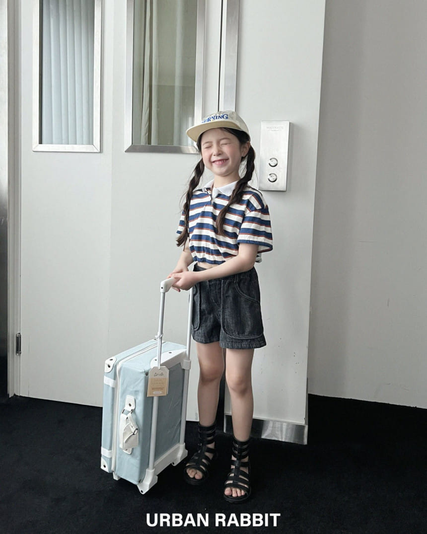 Urban Rabbit - Korean Children Fashion - #fashionkids - Banding Crop Collar Tee - 4