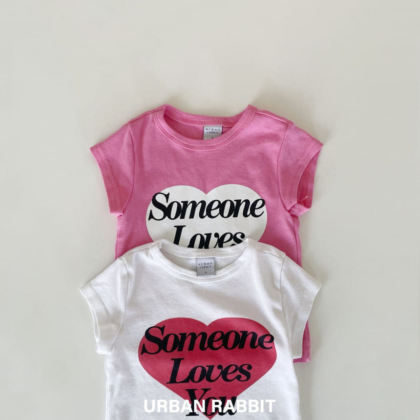 Urban Rabbit - Korean Children Fashion - #kidsshorts - Love Cap Sleeve Tee