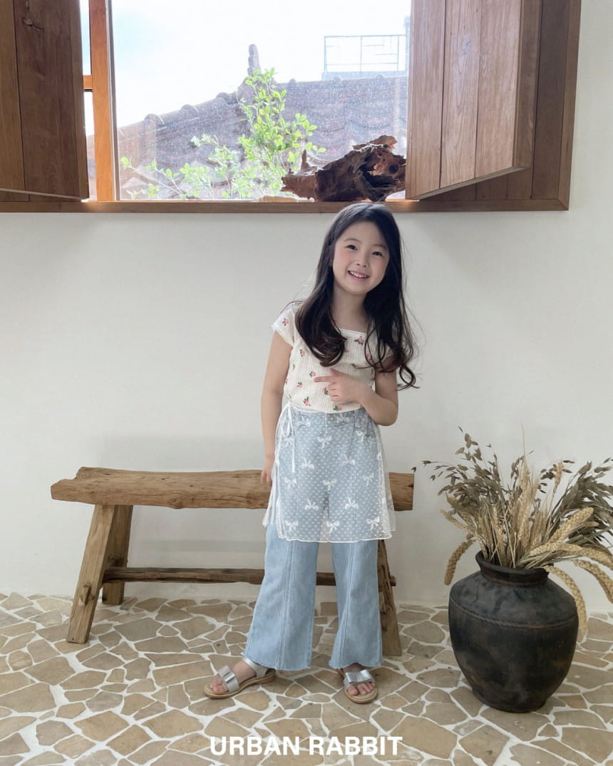 Urban Rabbit - Korean Children Fashion - #kidsstore - Lace Rose Tee - 10