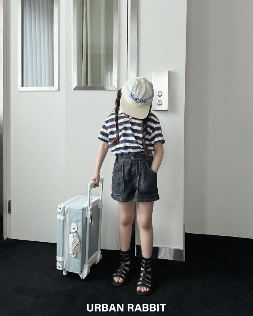 Urban Rabbit - Korean Children Fashion - #kidsstore - Banding Crop Collar Tee - 5