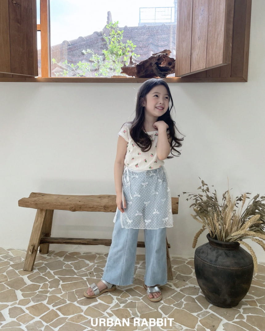 Urban Rabbit - Korean Children Fashion - #kidzfashiontrend - Lace Rose Tee - 11