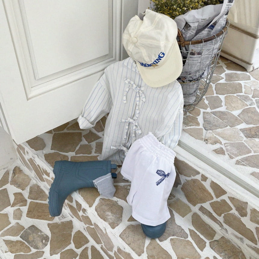 Urban Rabbit - Korean Children Fashion - #magicofchildhood - Back Slit Ribbon Shirt - 8