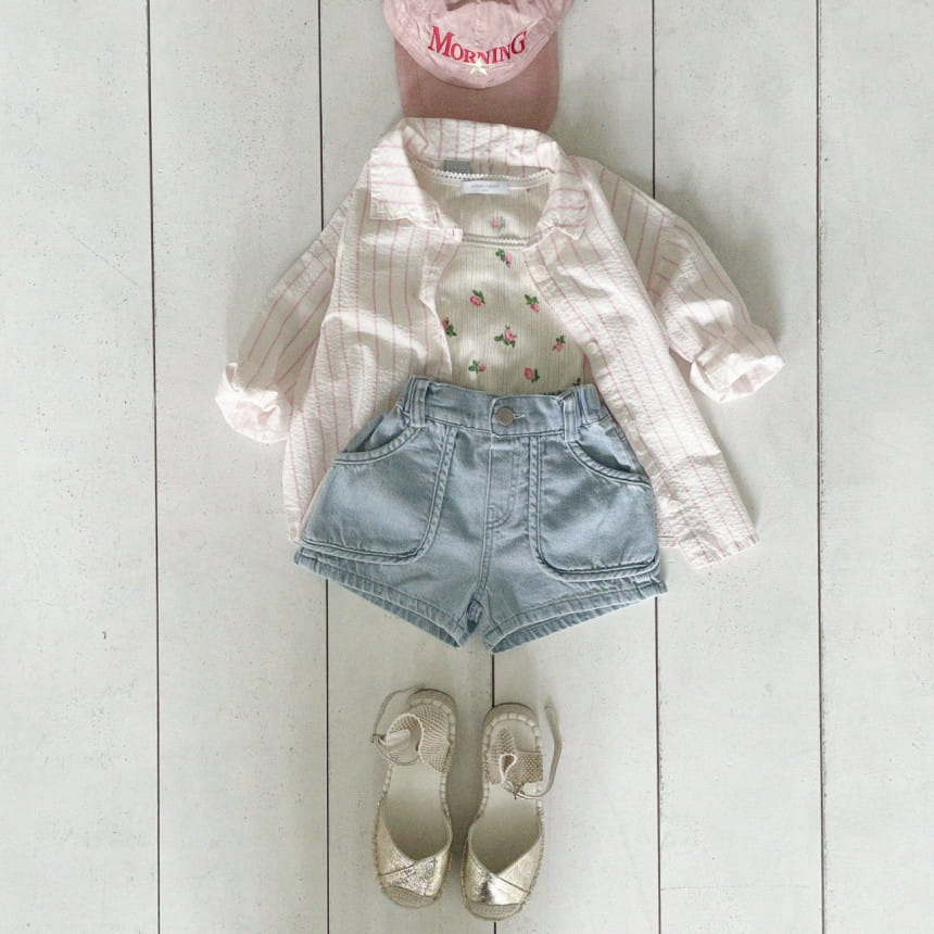 Urban Rabbit - Korean Children Fashion - #minifashionista - Back Slit Ribbon Shirt - 9