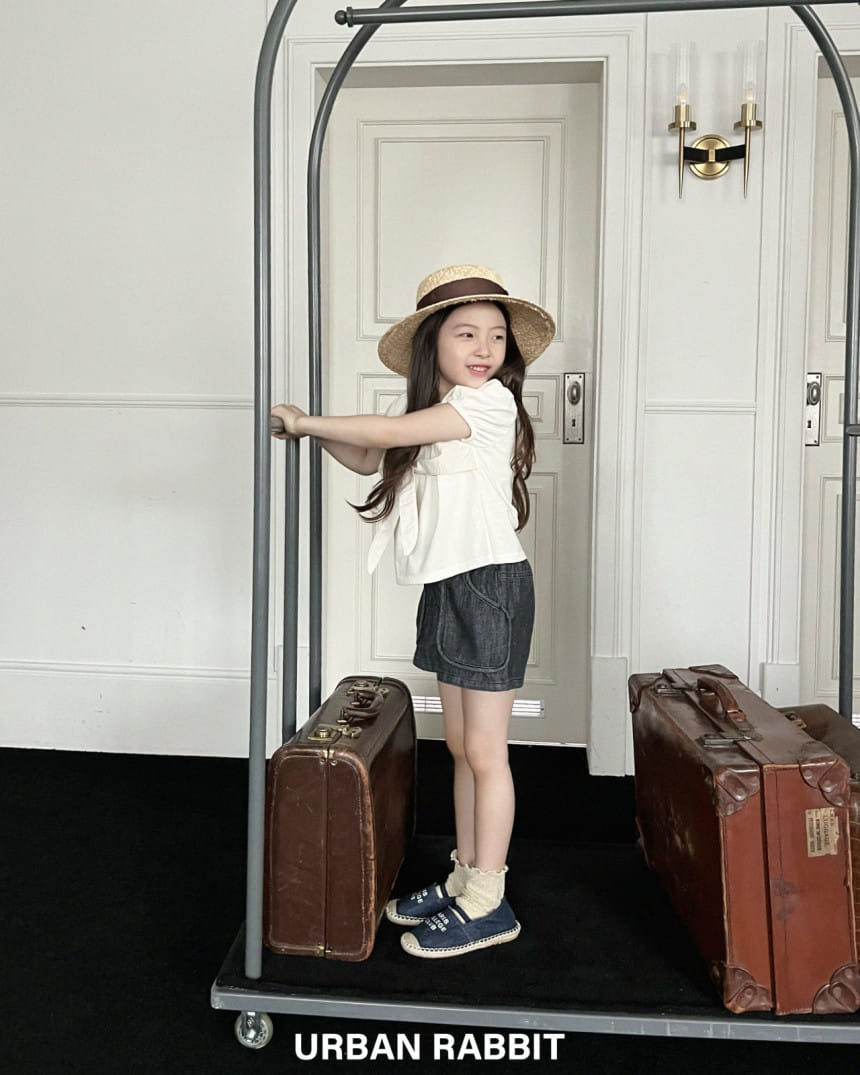 Urban Rabbit - Korean Children Fashion - #todddlerfashion - Piping Pocket Denim Shorts - 3