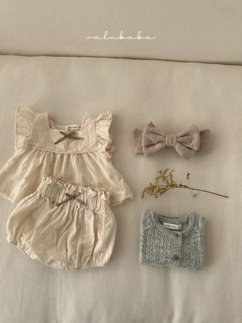 Valu Bebe - Korean Baby Fashion - #babyboutique - Eyelet Ribbon Bloomers - 8