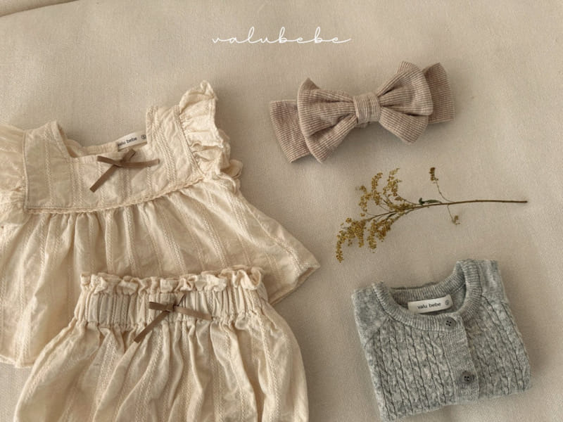 Valu Bebe - Korean Baby Fashion - #babyclothing - Eyelet Ribbon Bloomers - 10