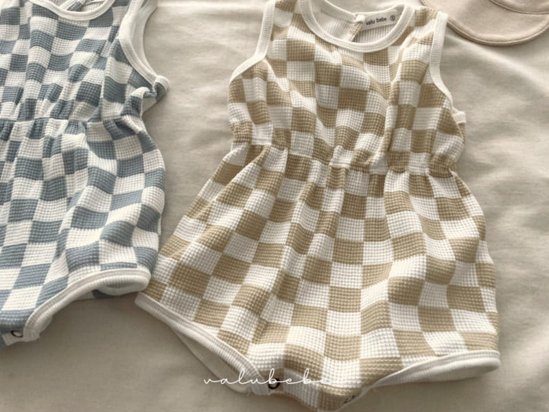 Valu Bebe - Korean Baby Fashion - #babygirlfashion - Square Block Body Suit