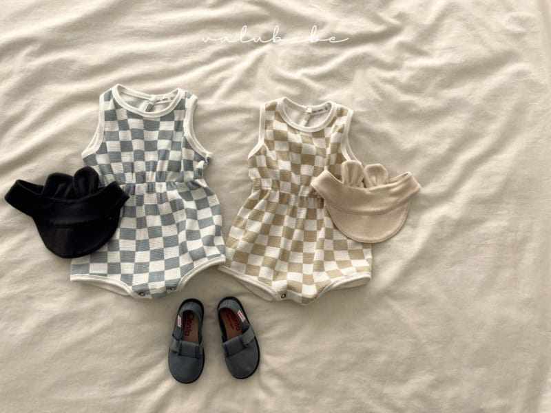 Valu Bebe - Korean Baby Fashion - #babylifestyle - Square Block Body Suit - 2