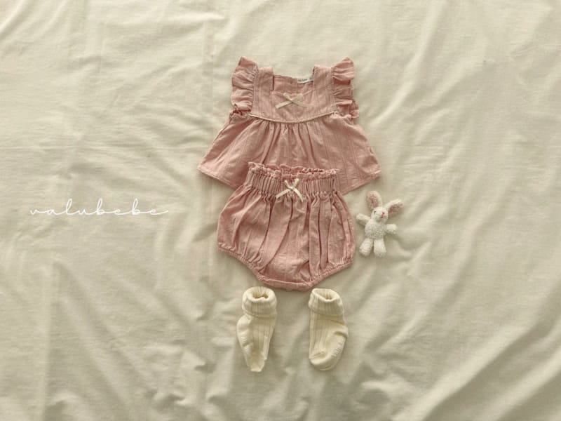 Valu Bebe - Korean Baby Fashion - #babyoutfit - Eyelet Ribbon Bloomers - 3