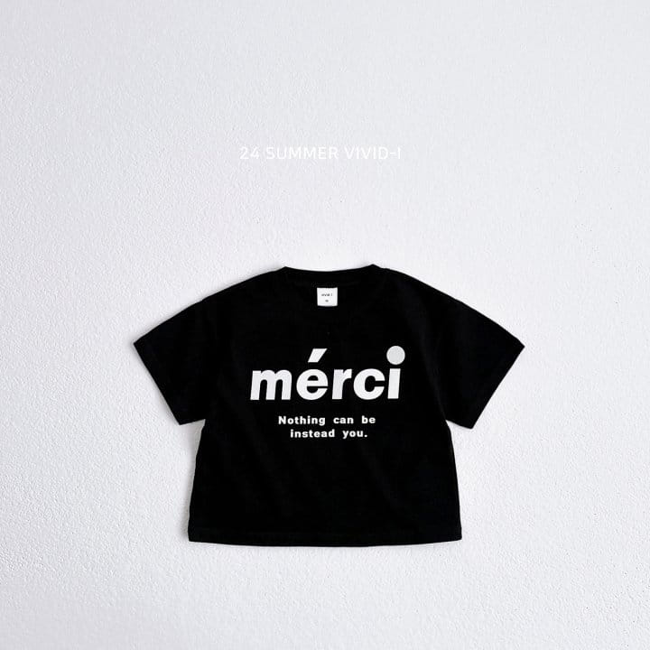 Vivid I - Korean Children Fashion - #Kfashion4kids - Merci Short Sleeve Tee - 3