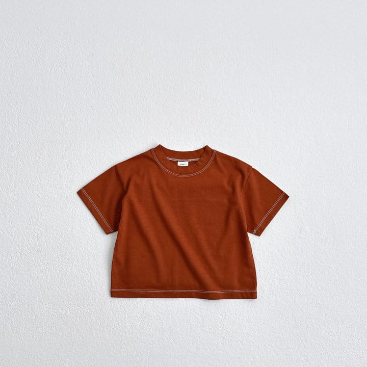 Vivid I - Korean Children Fashion - #Kfashion4kids - Stitch Short Sleeve Tee - 5