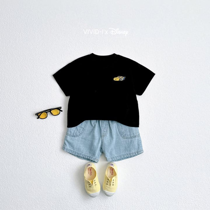 Vivid I - Korean Children Fashion - #childofig - D Car Embroidery Tee - 10