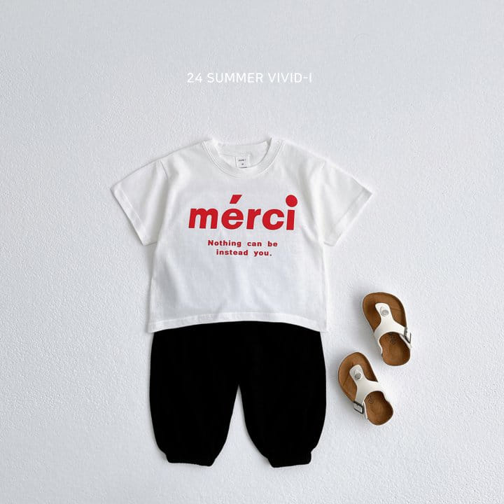 Vivid I - Korean Children Fashion - #childofig - Merci Short Sleeve Tee - 9