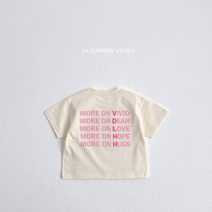 Vivid I - Korean Children Fashion - #childofig - More Lettering Tee - 8