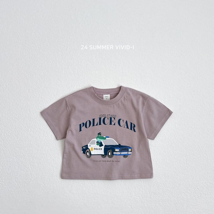 Vivid I - Korean Children Fashion - #childofig - Animal Car Short Sleeve Tee - 5